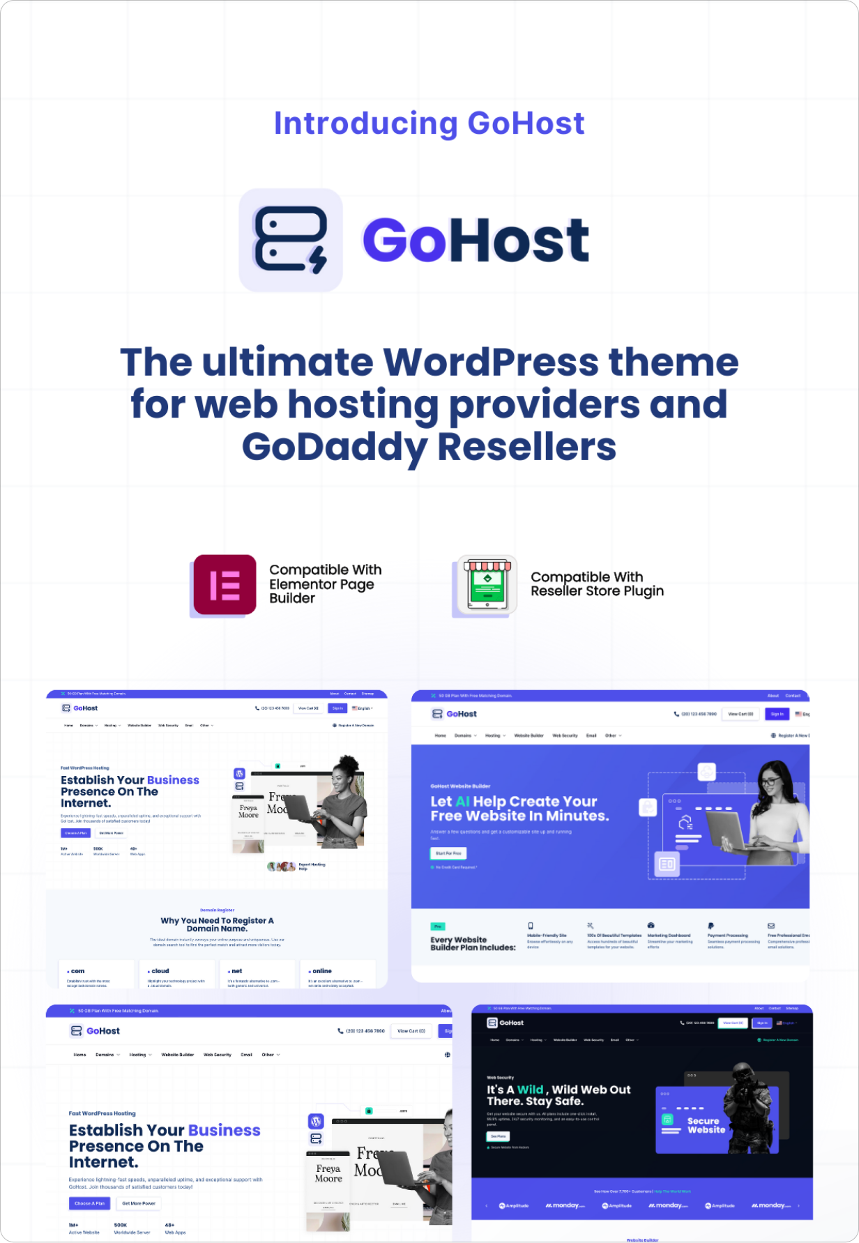 GoHost - Reseller Web Hosting WordPress Theme - 2