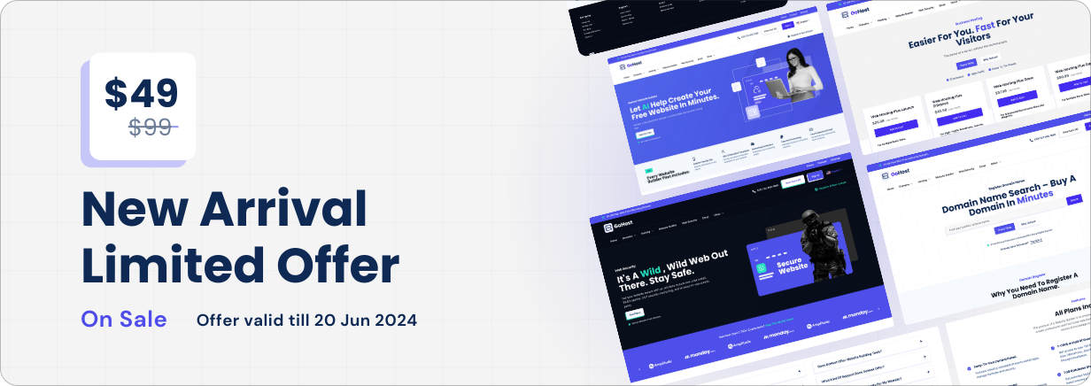 GoHost - Reseller Web Hosting WordPress Theme - 1